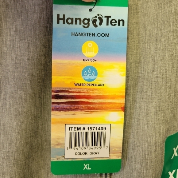 Hang Ten Hybrid Water Repellent Jacket Gray XL - Picture 7 of 9